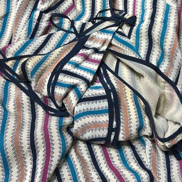 ANTHROPOLOGIE GIRLS FROM SAVOY GULL WING STRIPED SLEEVELESS SILK DRESS - Picture 15 of 15